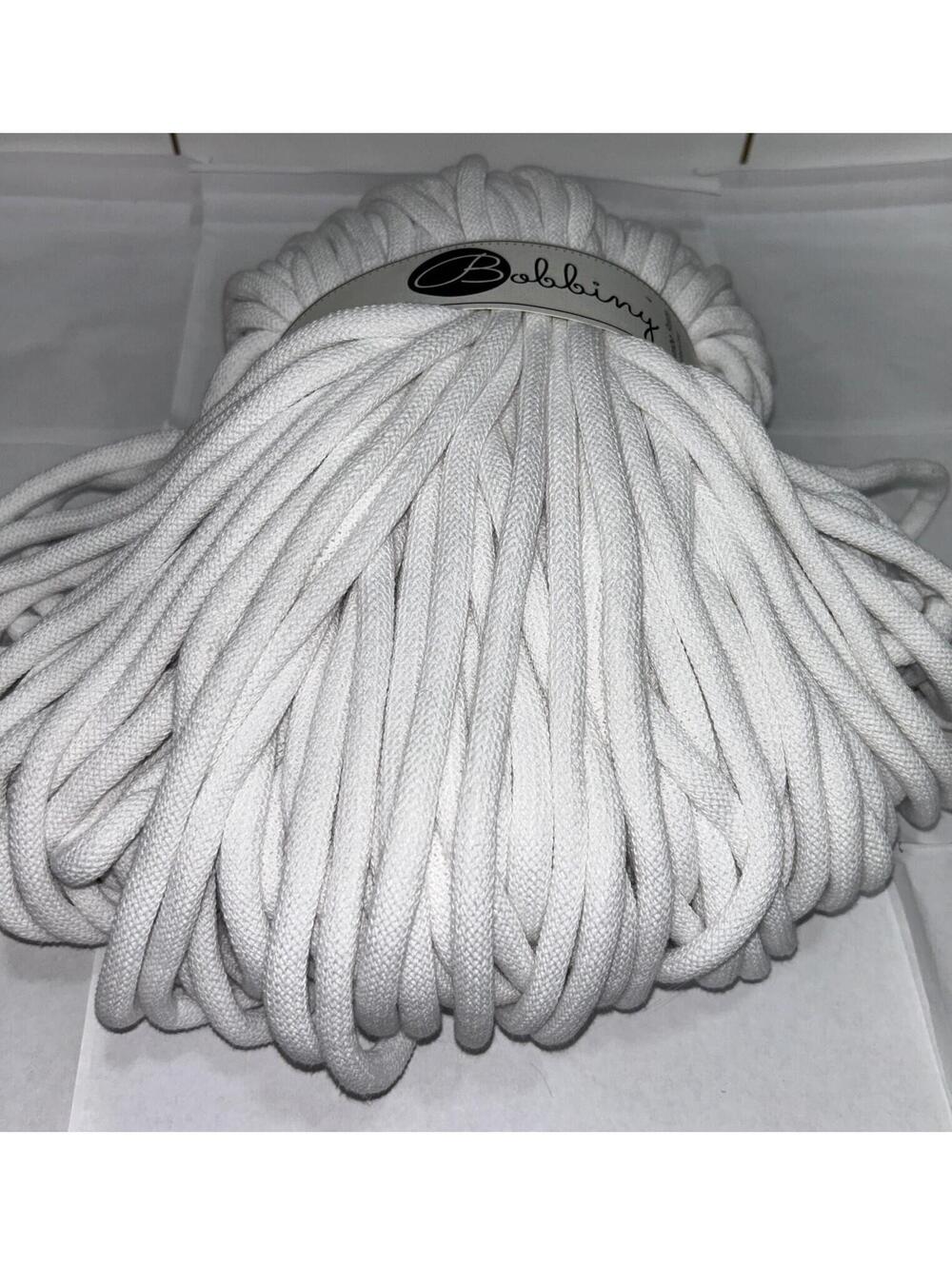 Bobbiny Jumbo 9mm cotton braided cord 108 yards- Natural - New - Picture 3 of 3